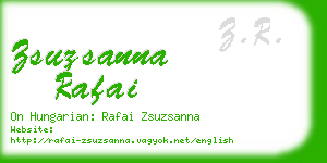 zsuzsanna rafai business card